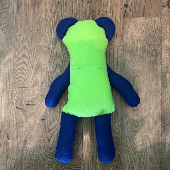 Green and blue panda bear - Picture 2 of 2